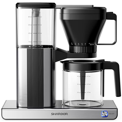 SHARDOR 8-Cup Drip Coffee Maker with Reusable Filter