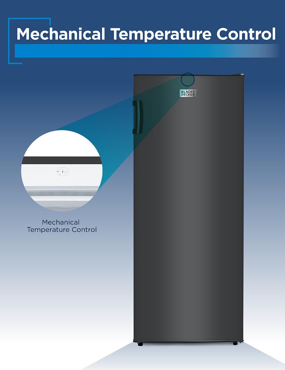 BLACK+DECKER Compact Freezer for Home Storage