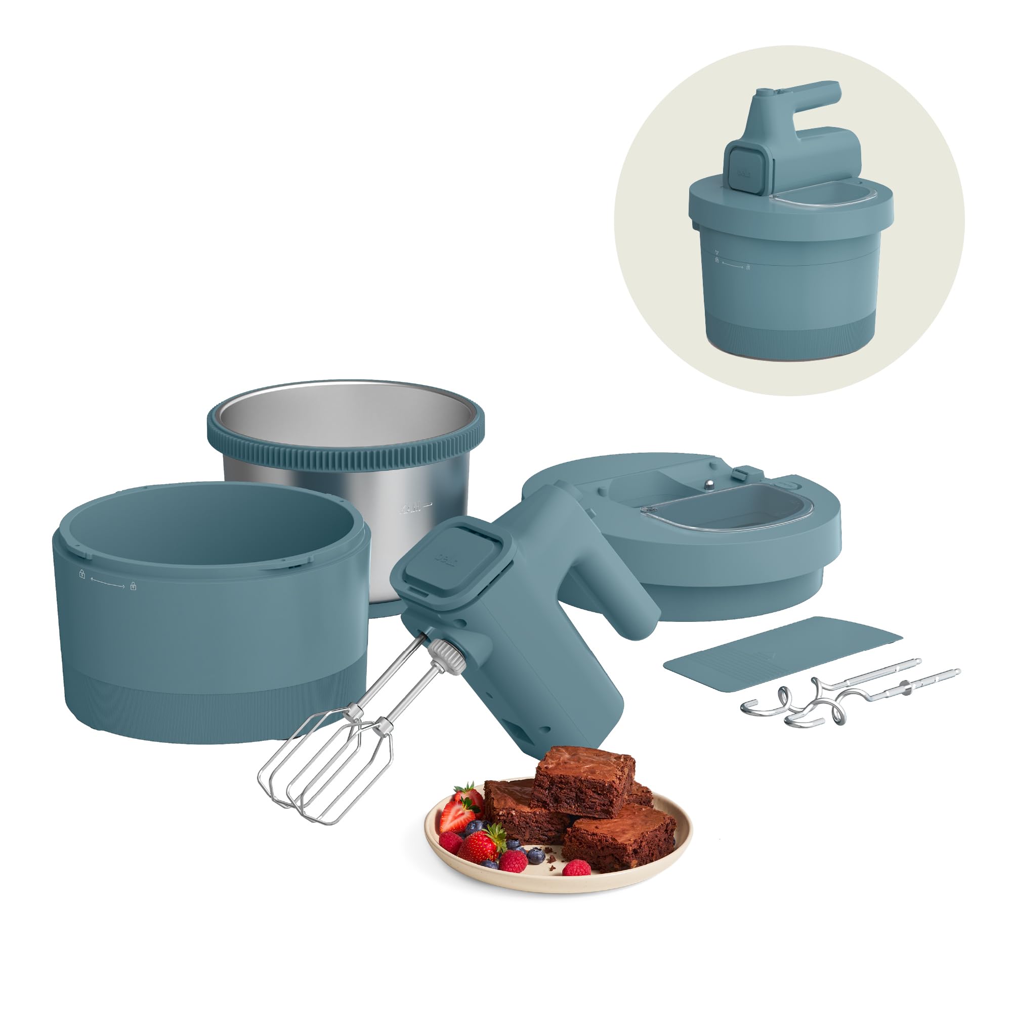 Bella 3.5 Qt. 2-in-1 Hand and Stand Mixer for Baking