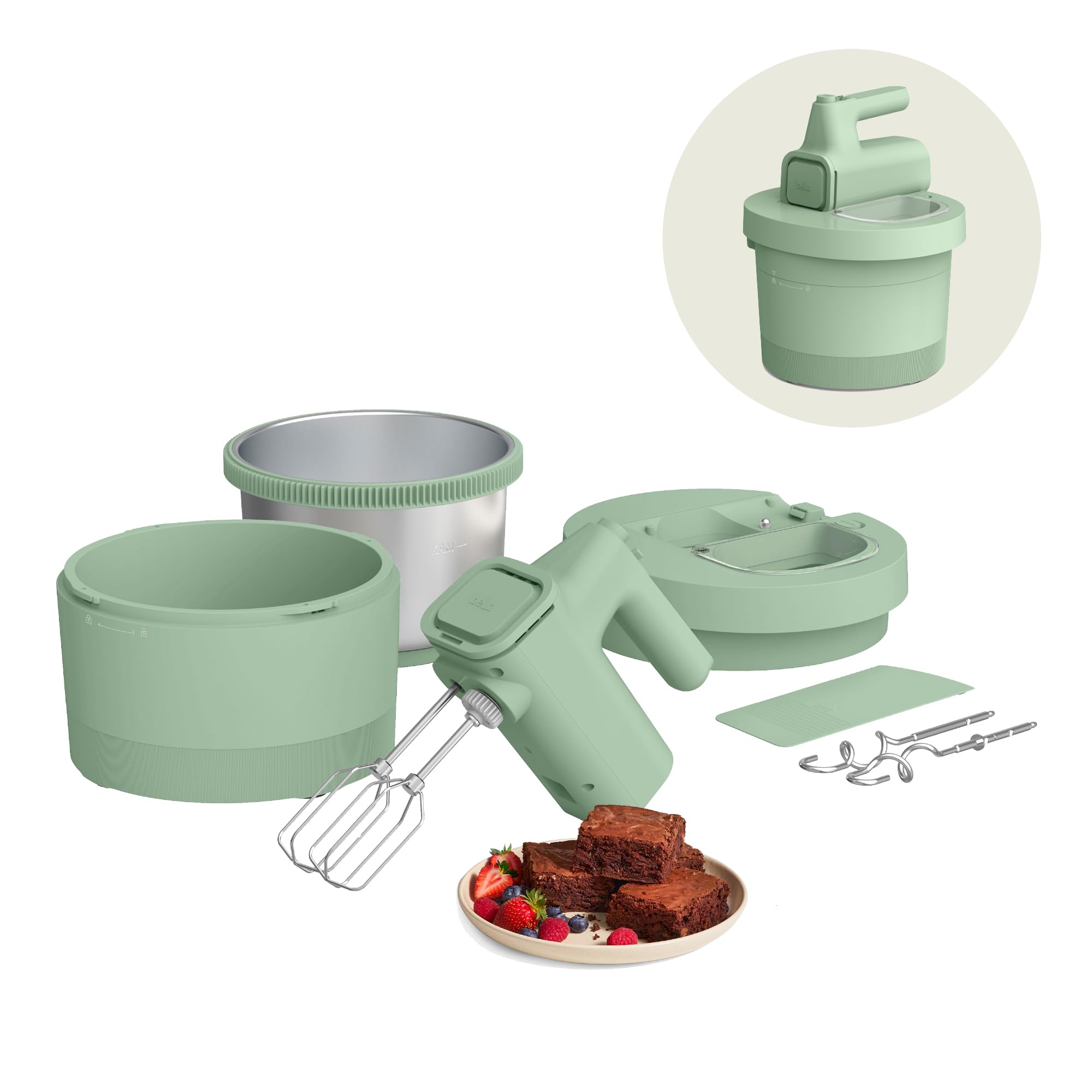 Bella 3.5 Qt. 2-in-1 Hand and Stand Mixer for Baking