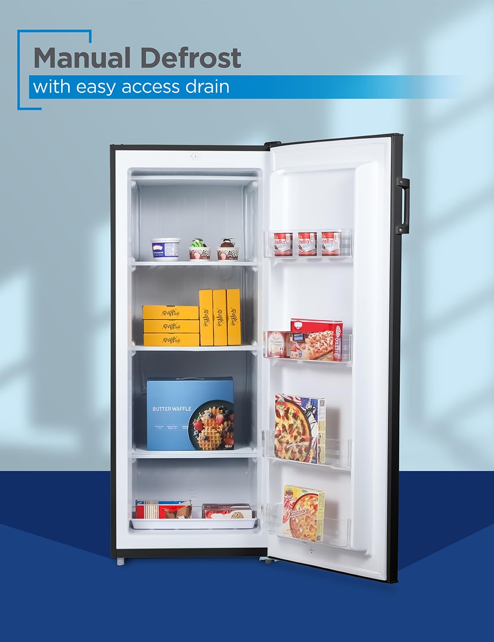 BLACK+DECKER Compact Freezer for Home Storage