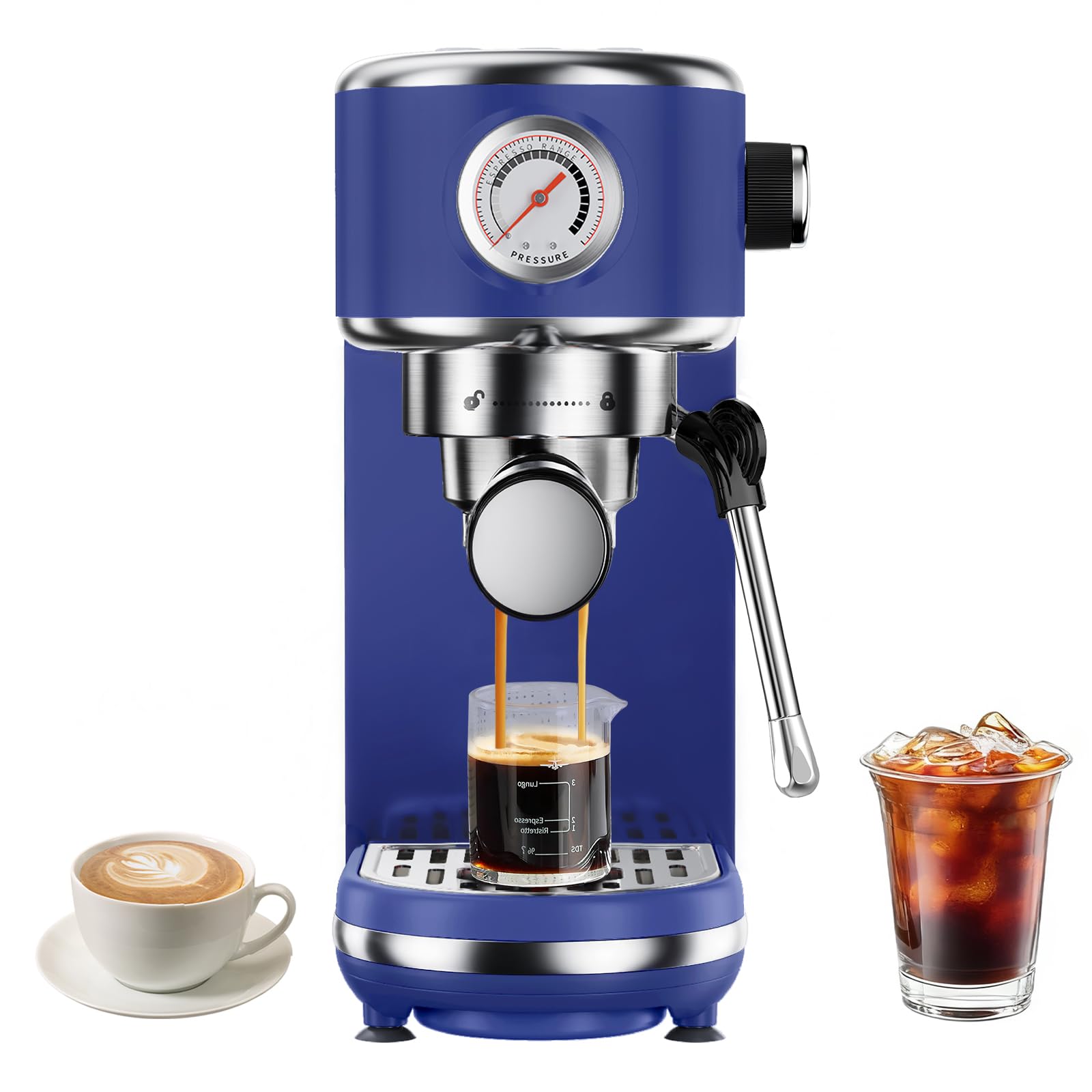 Atatix Espresso Machine with Milk Frother for Home