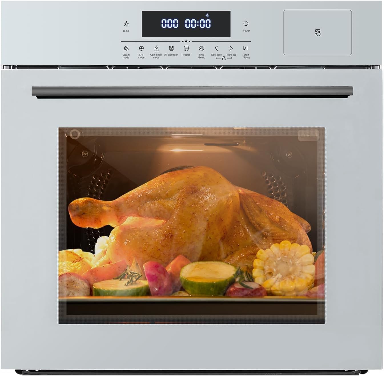 24-Inch Built-In Electric Wall Oven with Steam and Air Fry
