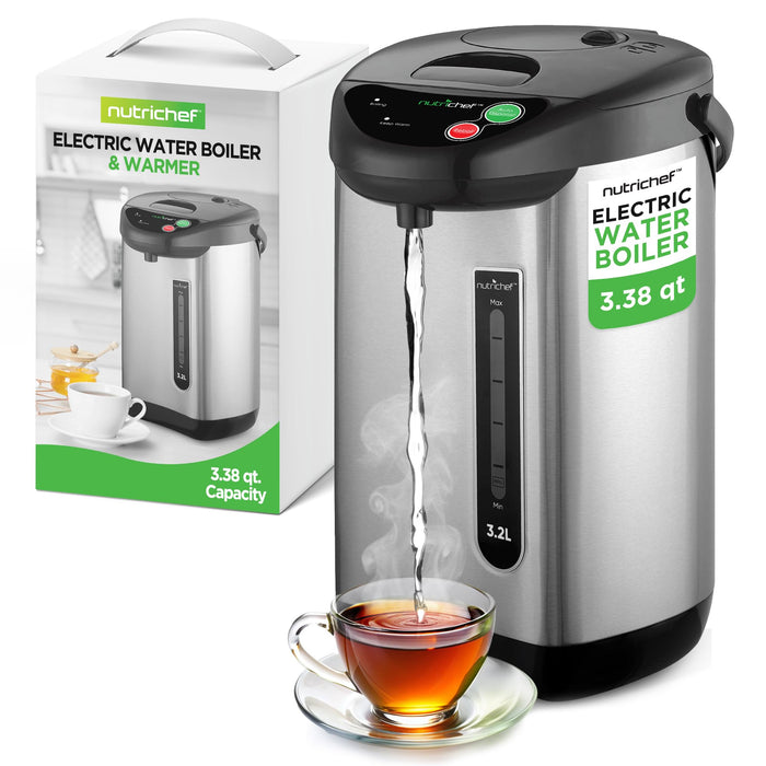 NutriChef Stainless Steel Insulated Hot Water Urn