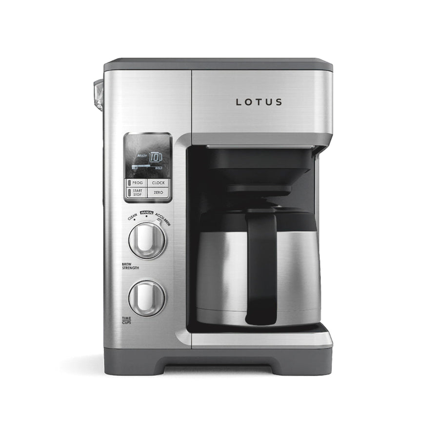 Lotus 10-Cup Programmable Coffee Maker with Scale