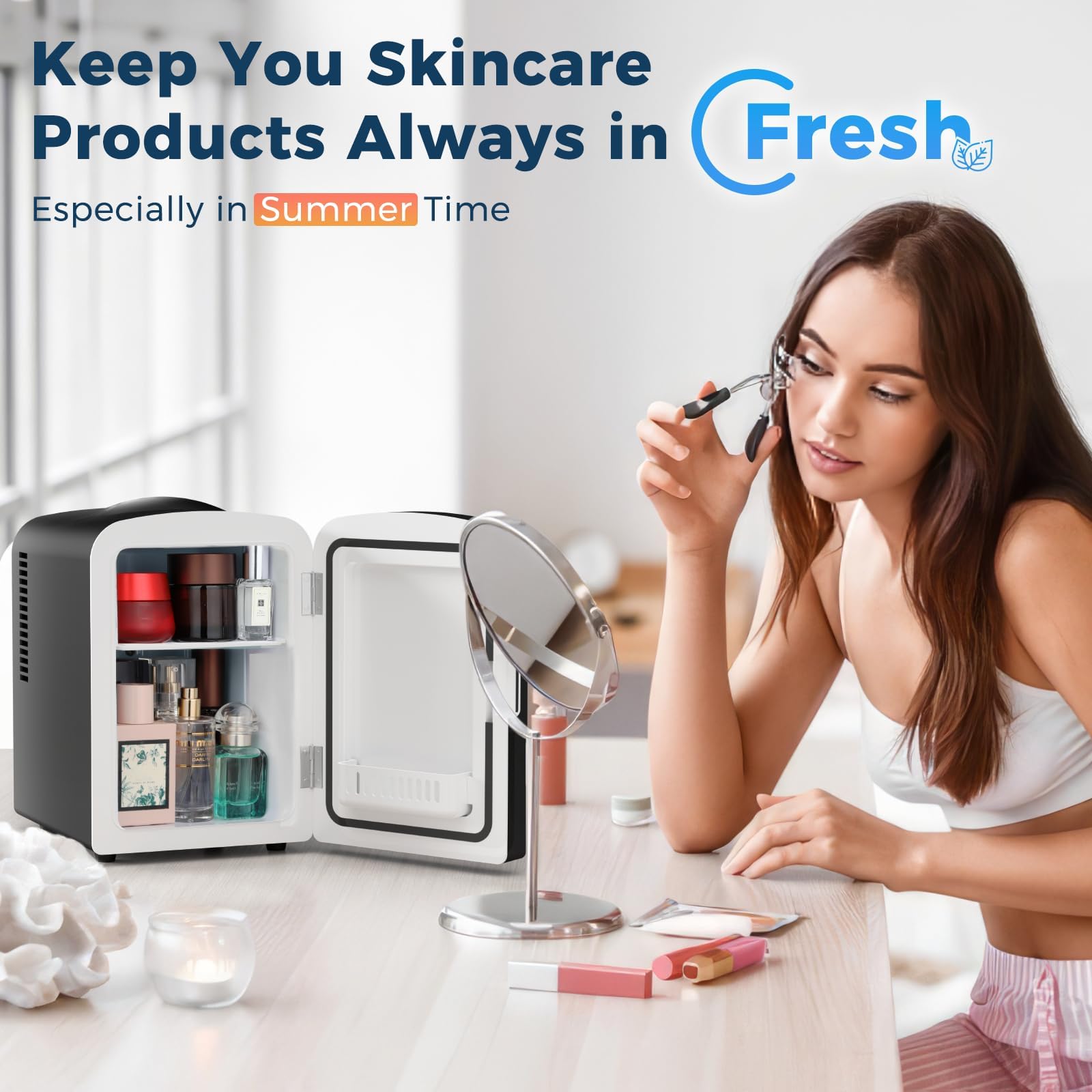 Antarctic Star Portable Mini Fridge for Skincare