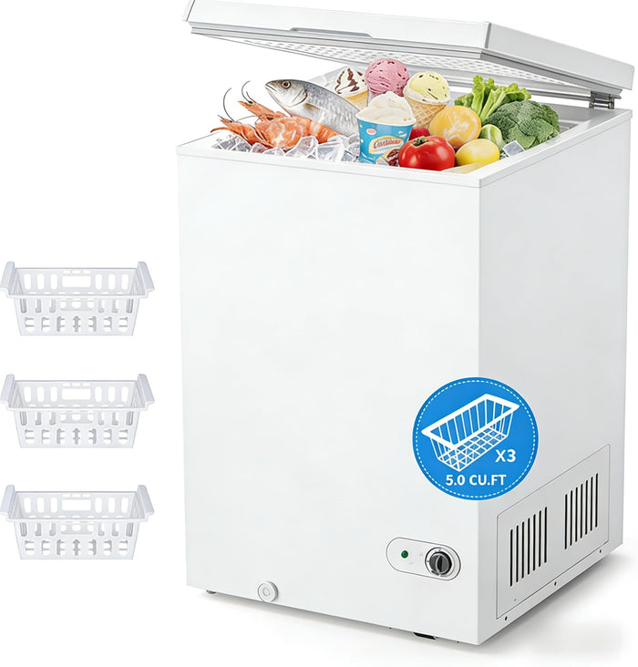 COWSAR Chest Freezer for Home and Garage Storage
