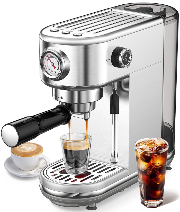 Atatix Espresso Machine with Milk Frother for Home