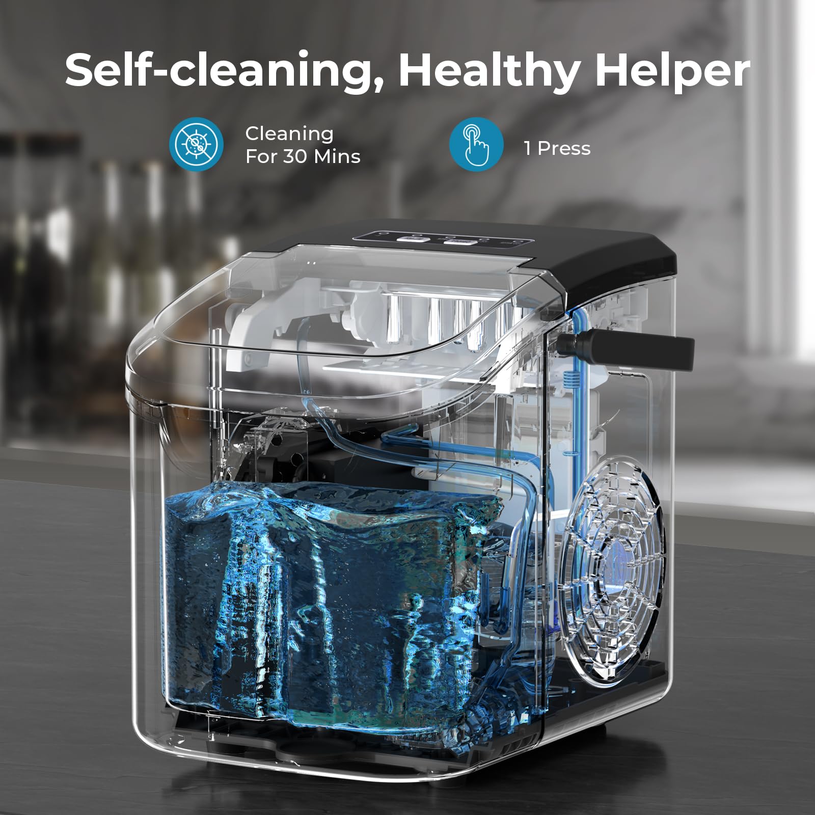 Antarctic Star Countertop Ice Maker, 26 lb Daily