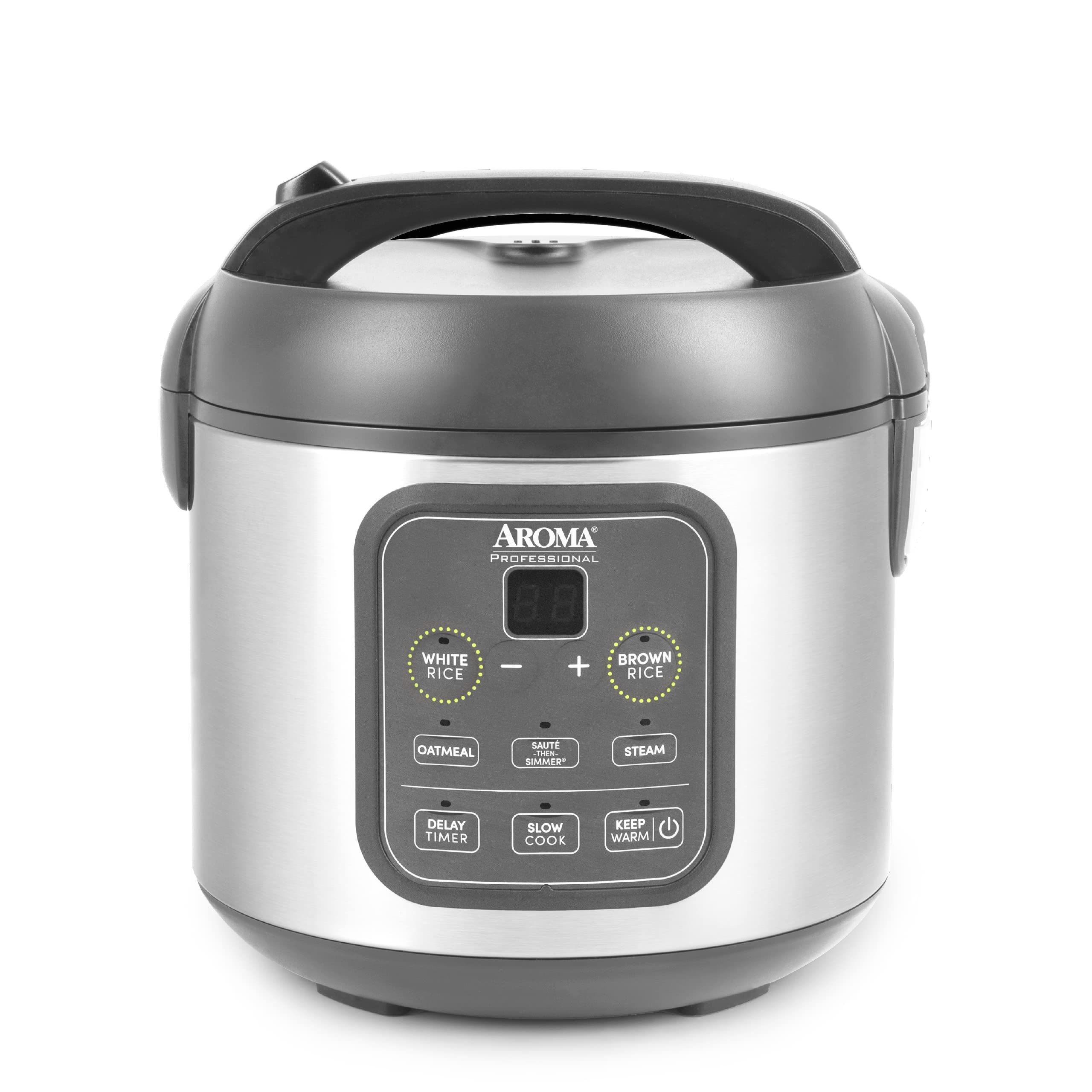 AROMA 8-Cup Digital Rice Cooker and Food Steamer