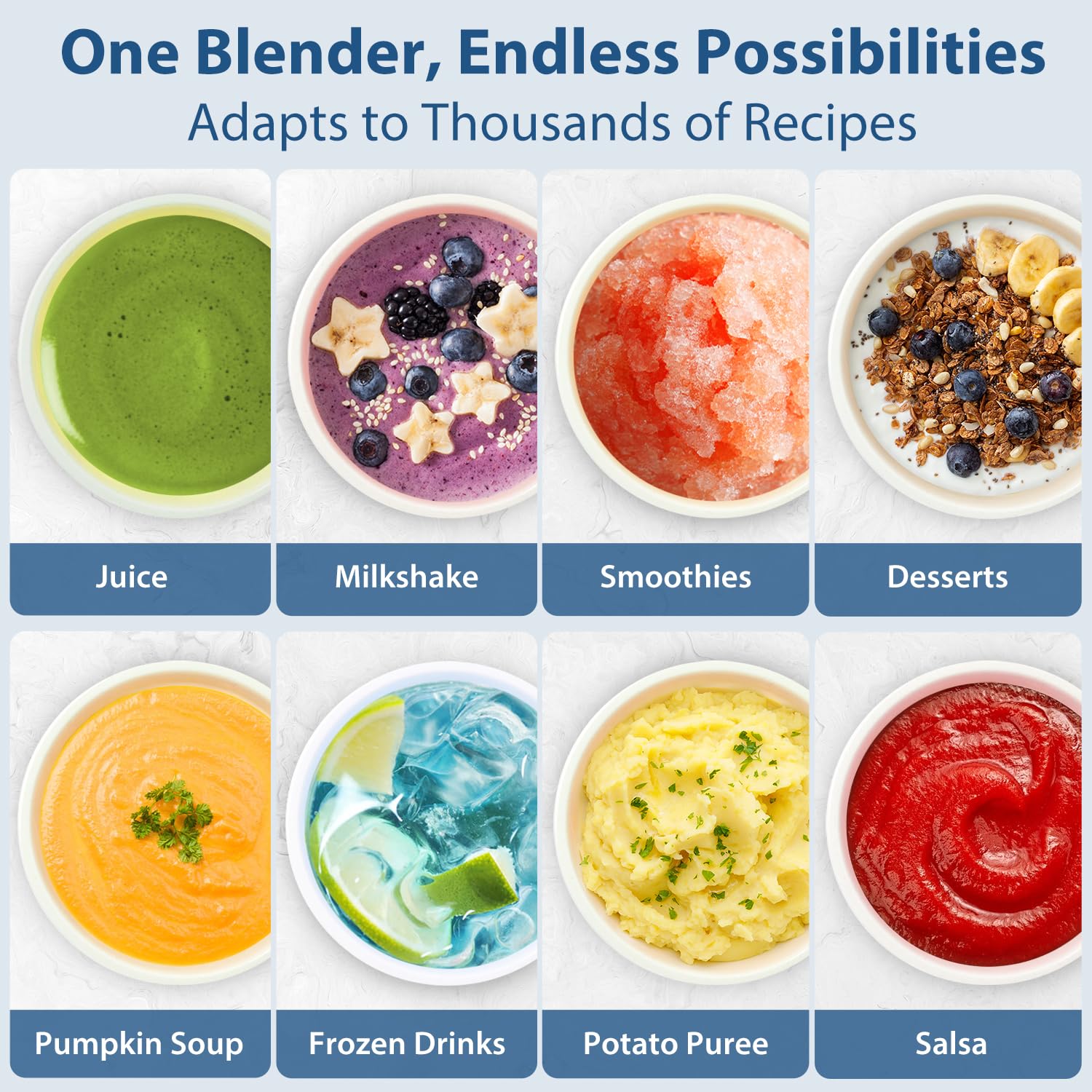 Aeitto Professional Countertop Blender for Smoothies