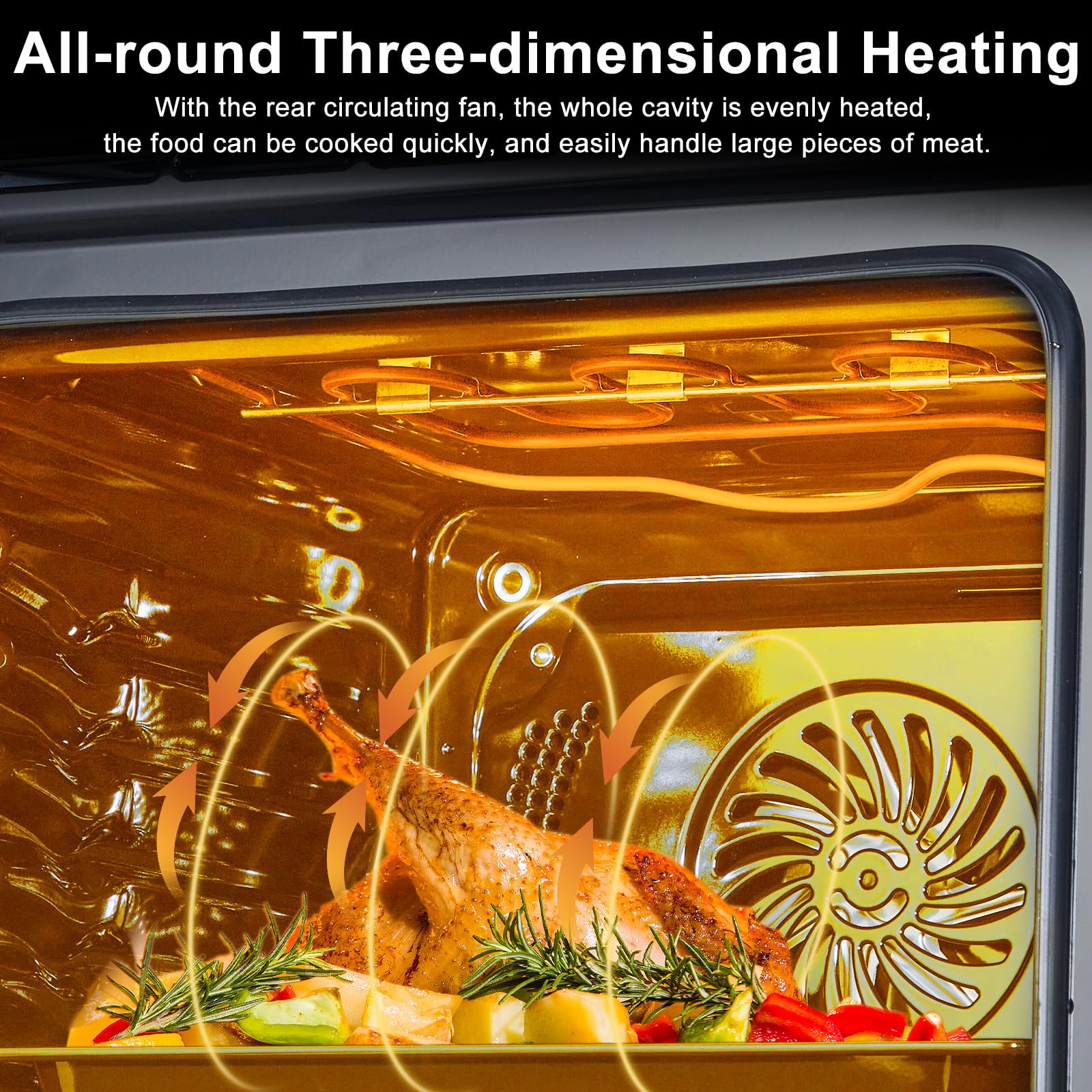 24-Inch Built-In Electric Wall Oven with Steam and Air Fry