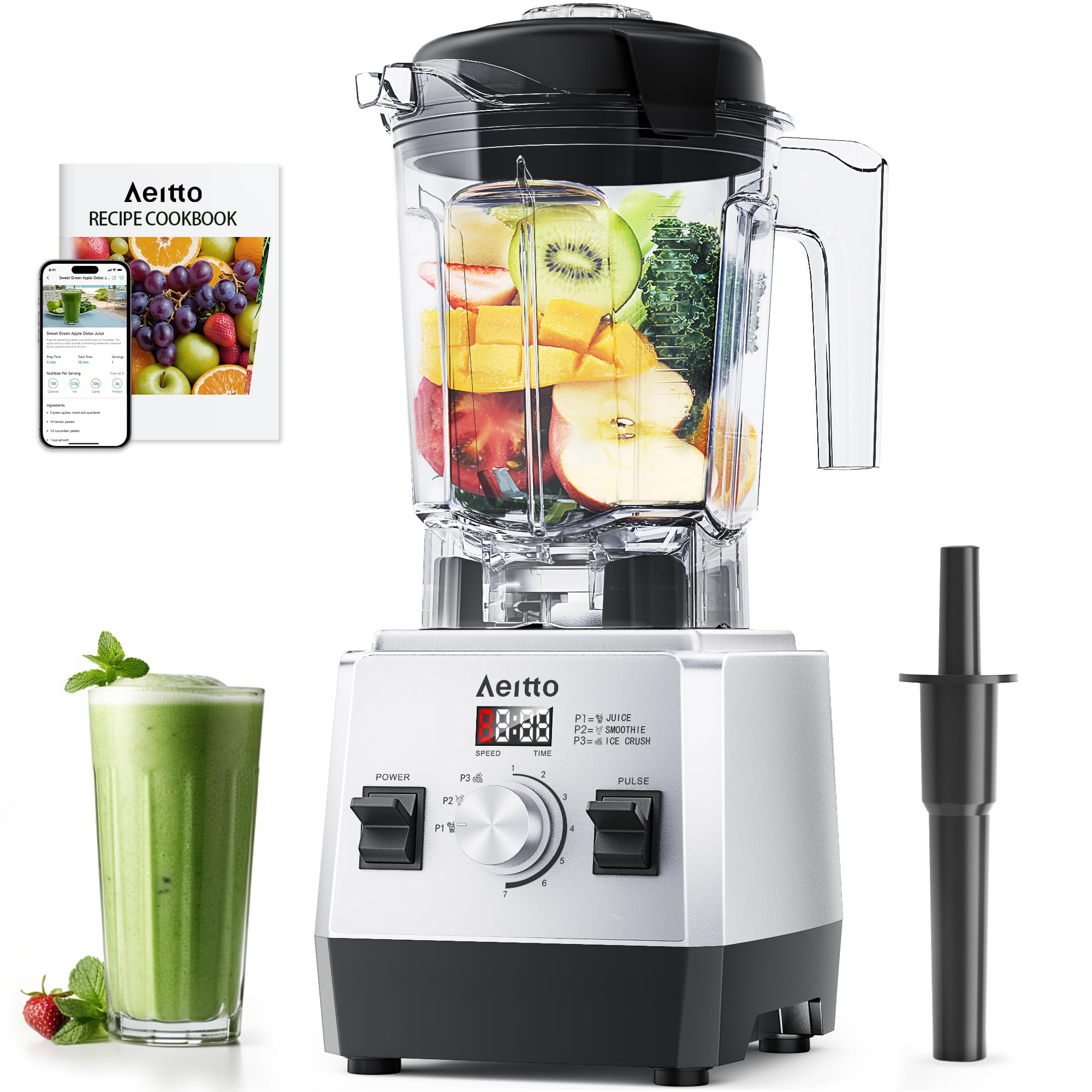 Aeitto Professional Countertop Blender for Smoothies