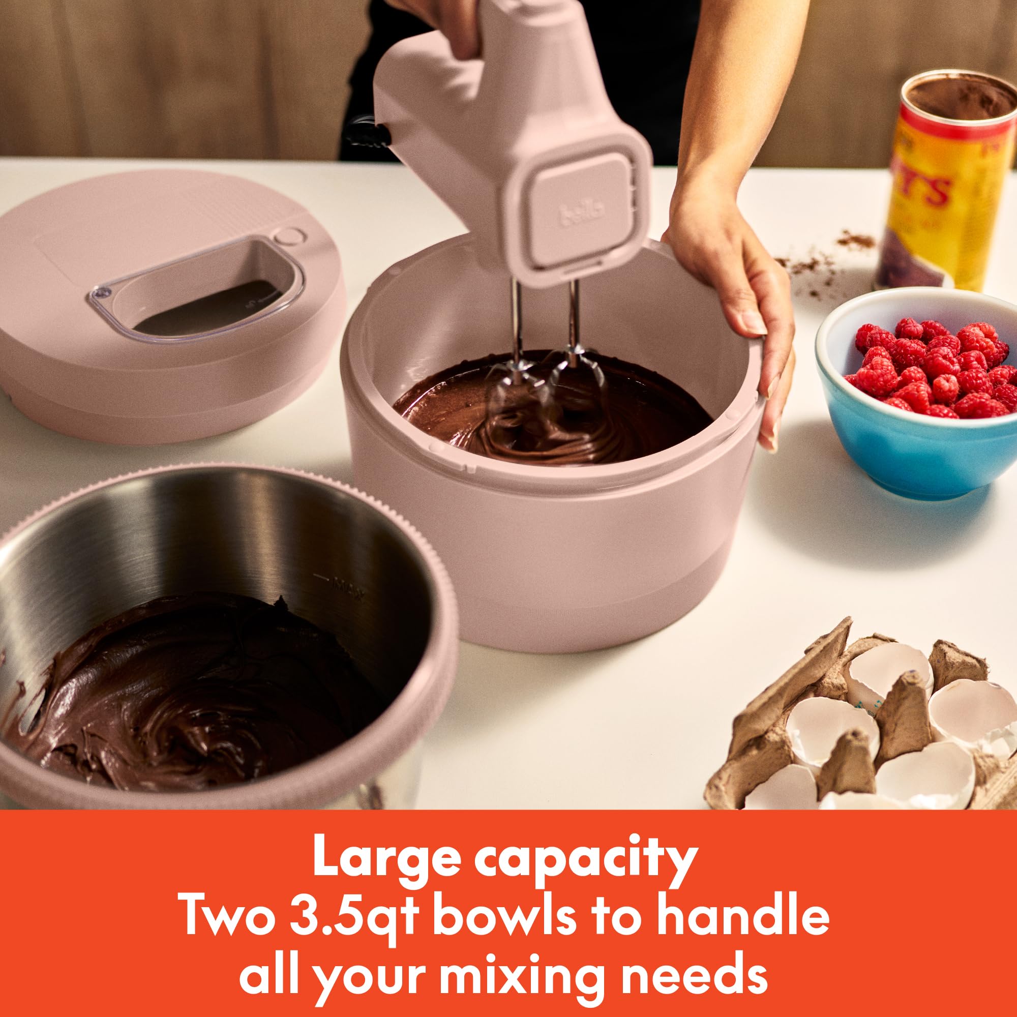Bella 3.5 Qt. 2-in-1 Hand and Stand Mixer for Baking