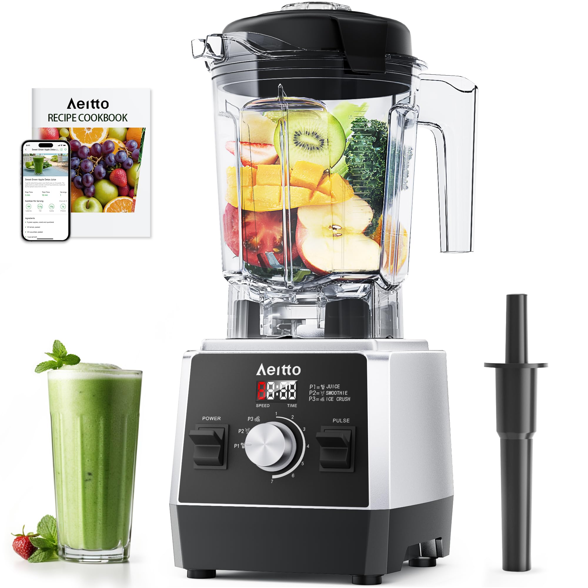 Aeitto Professional Countertop Blender for Smoothies