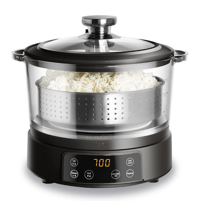 COOK WITH COLOR 3L Low Carb Rice Cooker & Steamer